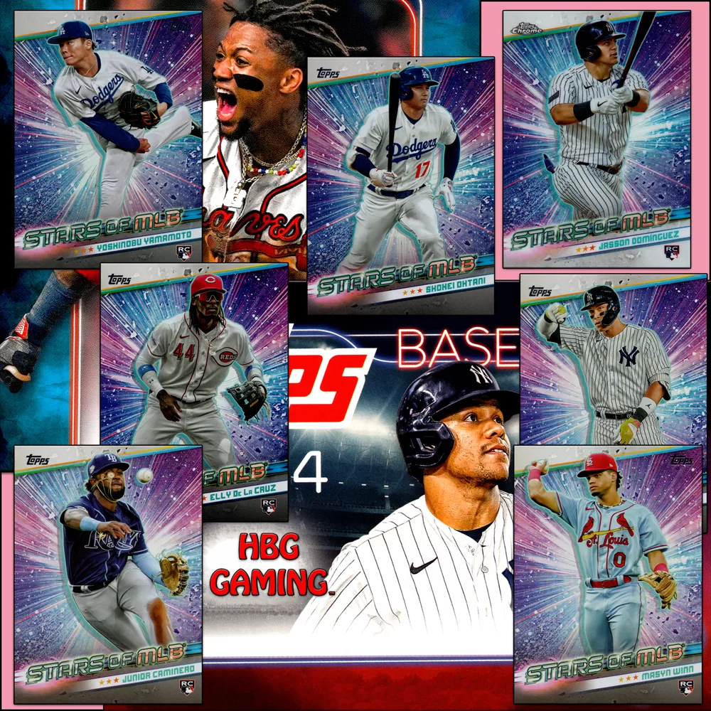 2024 Topps Series 1 + 2 | Stars of MLB SMLB + Stars of MLB Chrome CSMLB #1-60 Baseball Cards | Pick Your Cards [PYC] + Complete Your Set